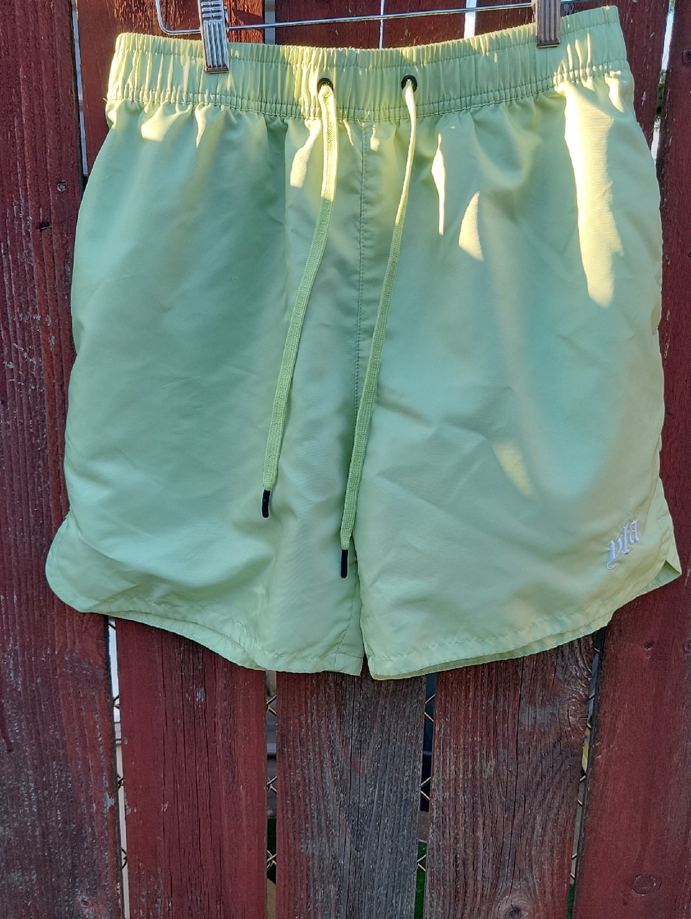 YoungLA Light Lime Drawstring Hybrid Shorts